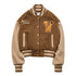 Vintage Collegiate Baseball Jacket – Wool Letter Embroidered Coat